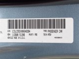 2009 Sebring Color Code for Clearwater Blue Pearl - Color Code: PBG