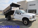 2004 Oxford White Ford F450 Super Duty XL SuperCab 4x4 Chassis Dump Truck #61112492