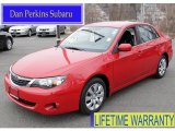 2009 Lightning Red Subaru Impreza 2.5i Sedan #61112393