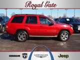 2003 Inferno Red Tinted Pearlcoat Jeep Grand Cherokee Overland 4x4 #61167016