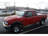 2000 Bright Red Ford Ranger XLT SuperCab 4x4 #61112887