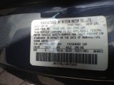2010 G Color Code for Blue Slate - Color Code: K52
