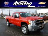 2012 Victory Red Chevrolet Silverado 2500HD LT Extended Cab 4x4 #61113415