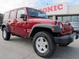 2012 Deep Cherry Red Crystal Pearl Jeep Wrangler Unlimited Sport 4x4 #61112813