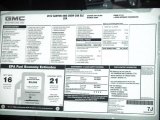 2012 GMC Canyon SLE Crew Cab 4x4 Window Sticker