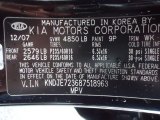 2008 Sportage Color Code for Black Cherry Metallic - Color Code: 9P