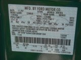 2008 F150 Color Code for Fleet Green W7406 - Color Code: W7406