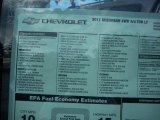 2011 Chevrolet Suburban 2500 LT 4x4 Window Sticker