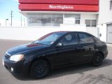 2004 Ebony Black Kia Spectra EX Sedan #6089757