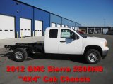 2012 Summit White GMC Sierra 2500HD Extended Cab 4x4 Chassis #61242256