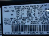 2010 Tacoma Color Code for Timberland Mica - Color Code: 6T8