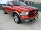 Sunburst Orange Pearl Dodge Ram 1500 in 2009