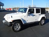 2012 Bright White Jeep Wrangler Unlimited Sahara 4x4 #61242133