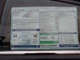 2012 Hyundai Sonata Limited Window Sticker