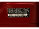 2009 ES Color Code for Matador Red Mica - Color Code: 3R1