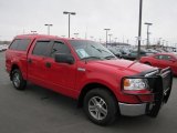 Bright Red Ford F150 in 2008