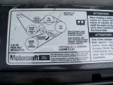 2000 Ford Ranger XL SuperCab Info Tag