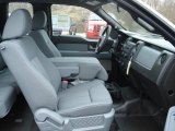 2012 Ford F150 XL SuperCab 4x4 Steel Gray Interior