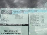 2012 Ford F550 Super Duty XL Regular Cab 4x4 Dump Truck Window Sticker
