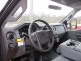 2012 Ford F550 Super Duty XL Regular Cab 4x4 Dump Truck Steel Interior