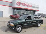 2003 Dark Green Metallic Chevrolet S10 LS Extended Cab 4x4 #61344575