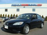 2005 Nighthawk Black Pearl Honda Civic EX Sedan #61345783