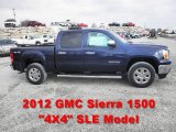 2012 Midnight Blue Metallic GMC Sierra 1500 SLE Crew Cab 4x4 #61345652