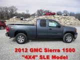 2012 Stealth Gray Metallic GMC Sierra 1500 SLE Extended Cab 4x4 #61345634