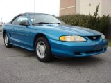 1994 Teal Metallic Ford Mustang V6 Convertible #61344228