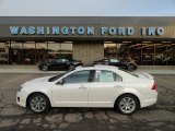 2012 White Platinum Tri-Coat Ford Fusion SEL V6 AWD #61344883