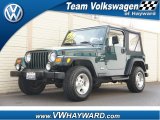 2000 Forest Green Pearl Jeep Wrangler Sport 4x4 #61345494
