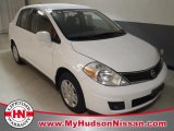 2010 Fresh Powder White Nissan Versa 1.8 S Sedan #61343903