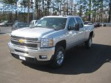 2012 Silver Ice Metallic Chevrolet Silverado 2500HD LTZ Crew Cab 4x4 #61345380