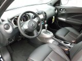 2012 Nissan Juke SL AWD Black/Red Leather/Silver Trim Interior