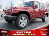 2012 Deep Cherry Red Crystal Pearl Jeep Wrangler Unlimited Sahara 4x4 #61344648