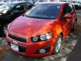 2012 Inferno Orange Metallic Chevrolet Sonic LTZ Hatch #61344626