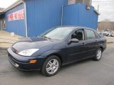 2001 Twilight Blue Metallic Ford Focus SE Sedan #61457910