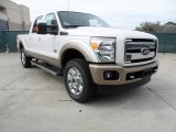 2012 White Platinum Metallic Tri-Coat Ford F250 Super Duty King Ranch Crew Cab 4x4 #61457543