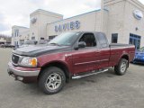 Burgundy Red Metallic Ford F150 in 2003