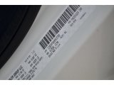 2011 200 Color Code for Stone White - Color Code: PW1