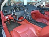2005 Mercedes-Benz SL 500 Roadster Berry Red/Charcoal Interior