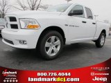 2012 Bright White Dodge Ram 1500 Express Quad Cab 4x4 #61537683