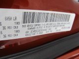 2012 Grand Caravan Color Code for Copperhead Pearl - Color Code: PLB