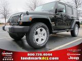 2012 Black Forest Green Pearl Jeep Wrangler Unlimited Sahara 4x4 #61537645