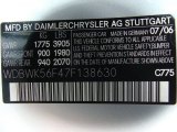 2007 SLK Color Code for Iridium Silver Metallic - Color Code: 775