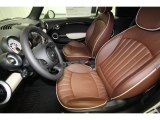 2012 Mini Cooper S Convertible Hot Chocolate Lounge Leather Interior