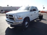 2012 Bright White Dodge Ram 3500 HD ST Crew Cab 4x4 Dually Chassis #61537823