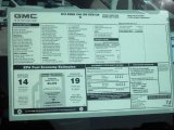 2012 GMC Sierra 1500 SL Crew Cab Window Sticker