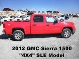 2012 Fire Red GMC Sierra 1500 SLE Crew Cab 4x4 #61538047