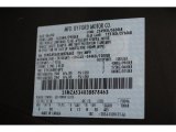2003 Windstar Color Code for Estate Green Metallic - Color Code: ST